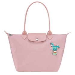 Le Pliage CNY M Shoulder bag , Pink - Canvas