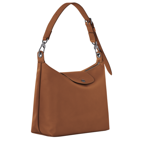 Le Pliage Xtra M Hobo bag , Cognac - Leather - View 3 of  5