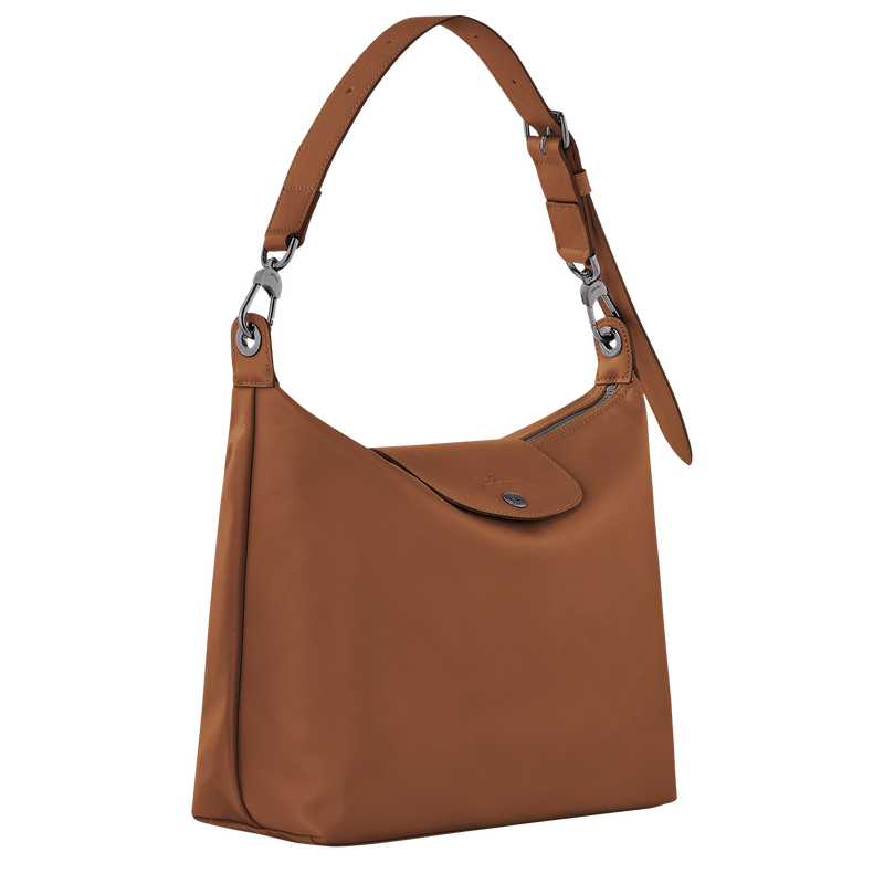 Le Pliage Xtra M Hobo bag , Cognac - Leather  - View 3 of  5