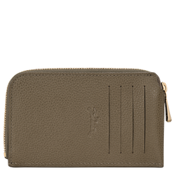 Le Foulonné Card holder , Caper - Leather