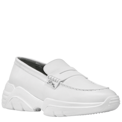 Au Sultan Loafer , White - Leather
