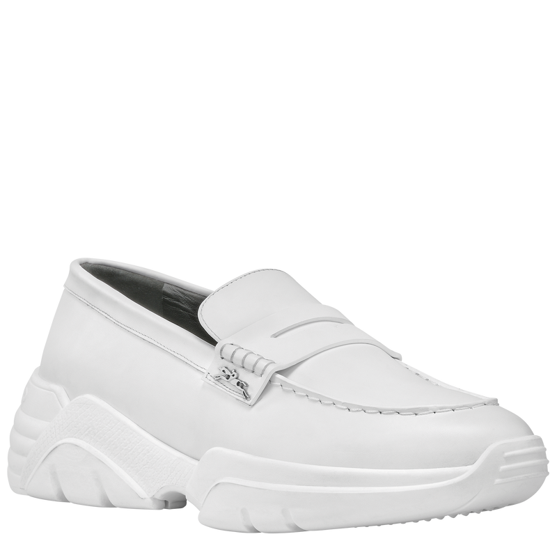 Au Sultan Loafer , White - Leather  - View 3 of  4