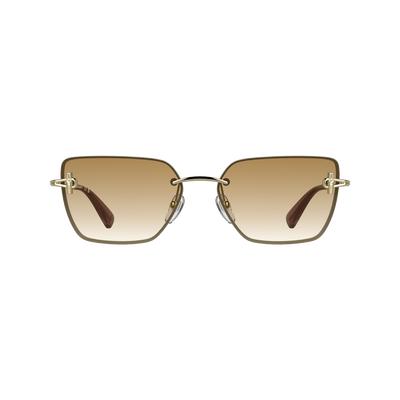 null Sunglasses, Gold/Brick