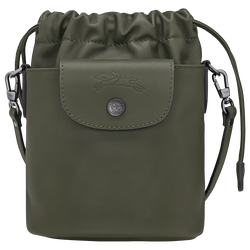 Le Pliage Xtra XS Bucket bag , Fir - Leather