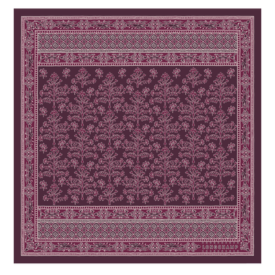 Carré de soie 50, Aubergine