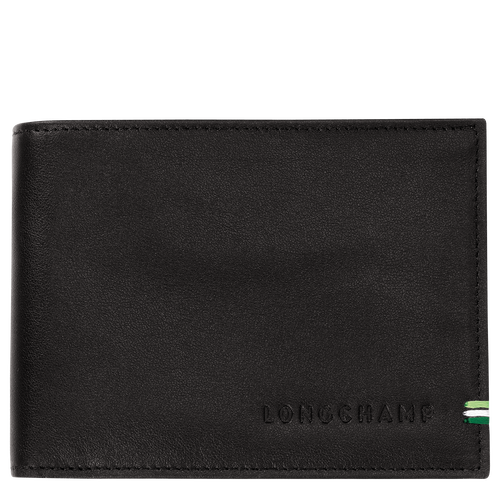 Longchamp sur Seine Wallet , Black - Leather - View 1 of  3