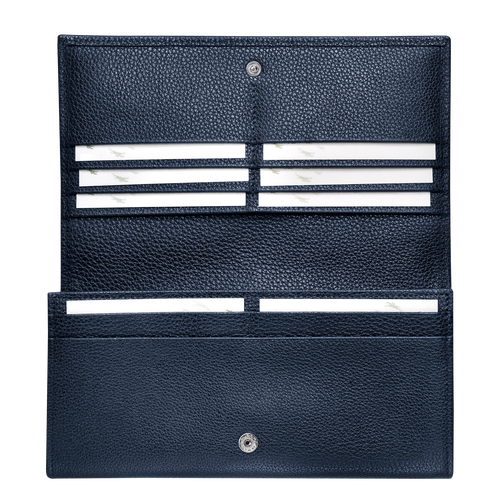 Portefeuille à rabat, 556 Navy Portefeuille à rabat, 556 Navy, hi-res
