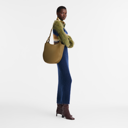 Le Foulonné L Hobo bag , Caper - Leather