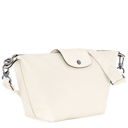 Schultertasche S Le Pliage Xtra , Leder - Ecru