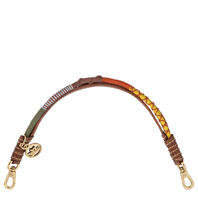 Longfriend Shoulder strap , Brown - Leather