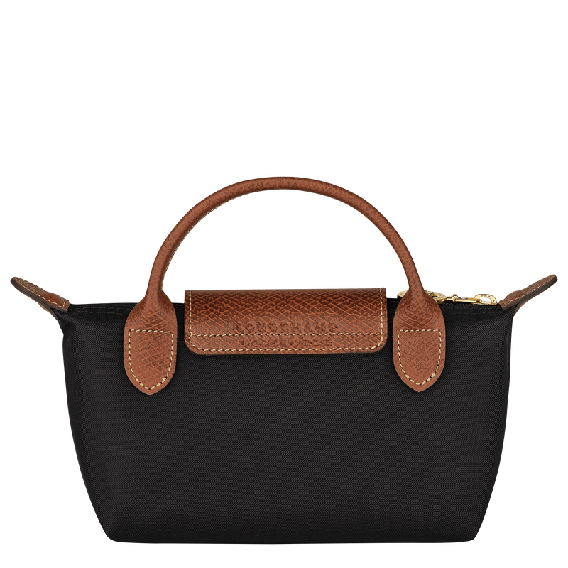 Le Pliage Original Pouch with handle , Black - Recycled canvas  - View 4 of  6