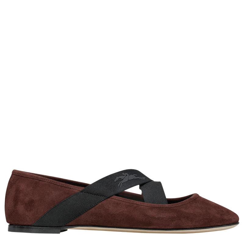 Energy Ballerinas Burgundy Leather Longchamp GB