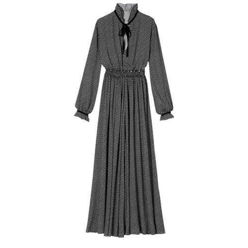 Long dress, 067 Black/White View 1 of Long dress, 067 Black/White, hi-res