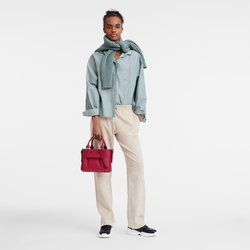 Handtasche S Longchamp 3D , Leder - Magenta
