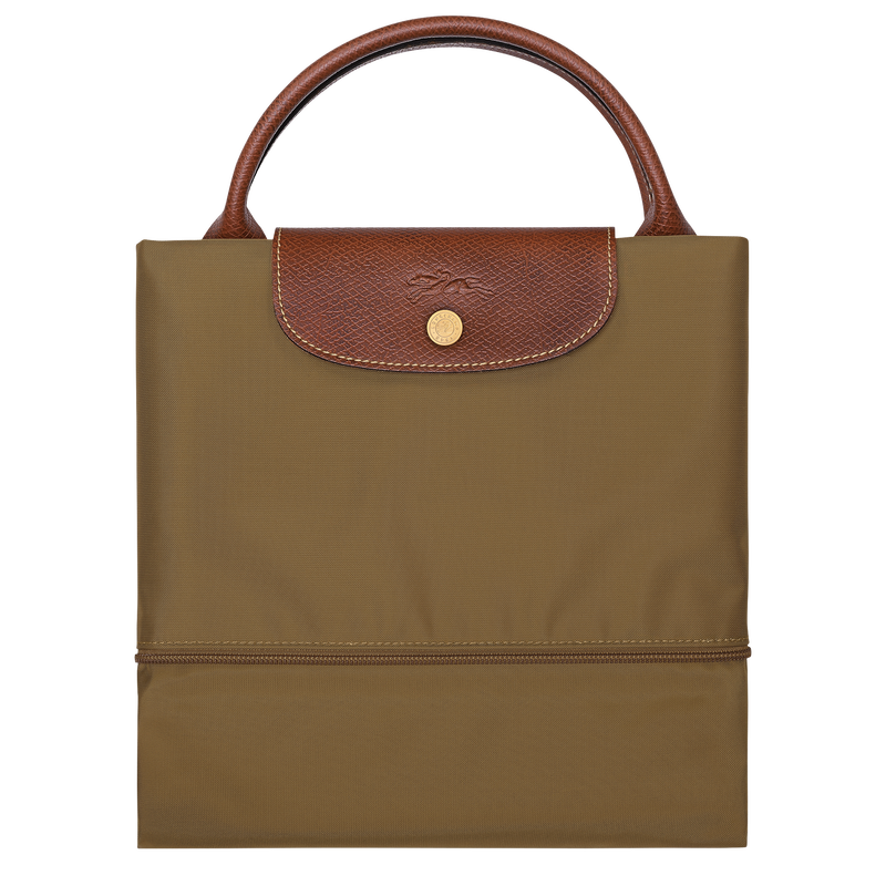 Le Pliage Original Travel bag expandable , Olive - Recycled canvas  - View 7 of 7