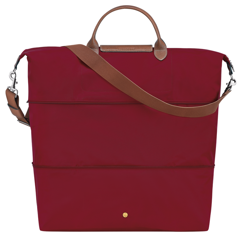 Le Pliage Original Travel bag expandable , Red - Recycled canvas  - View 3 of 5