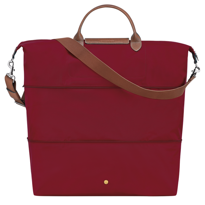 Erweiterbare Reisetasche Le Pliage Original , Recyceltes Canvas - Rot  - Ansicht 3 von 5