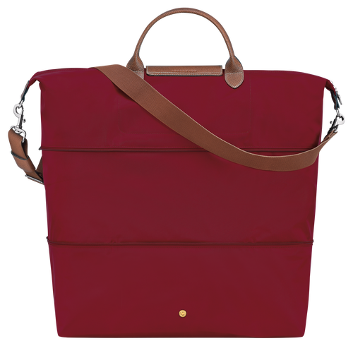 Erweiterbare Reisetasche Le Pliage Original , Recyceltes Canvas - Rot - Ansicht 3 von 5