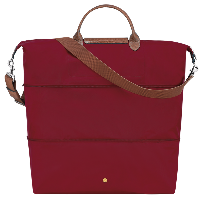 Erweiterbare Reisetasche Le Pliage Original , Recyceltes Canvas - Rot  - Ansicht 3 von 5