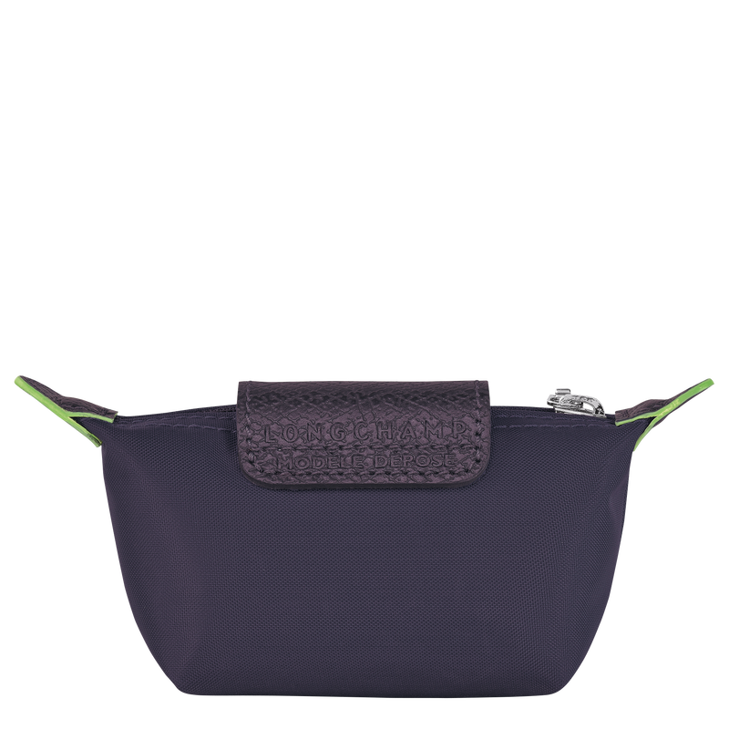 Le Pliage Green Coin purse , Bilberry - Recycled canvas  - View 2 of 3