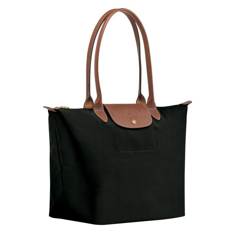 Sac cabas L Le Pliage Original , Toile recycl&eacute;e - Noir  - Vue 3 de 6