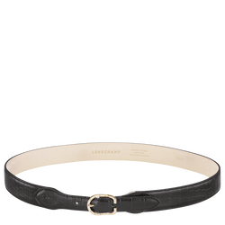 Longchamp 1980 Ladies' belt , Black - Leather