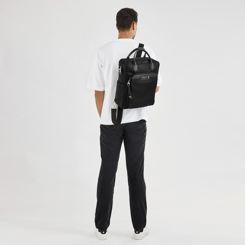 Le Pliage Energy M Backpack Black - Recycled canvas | Longchamp US