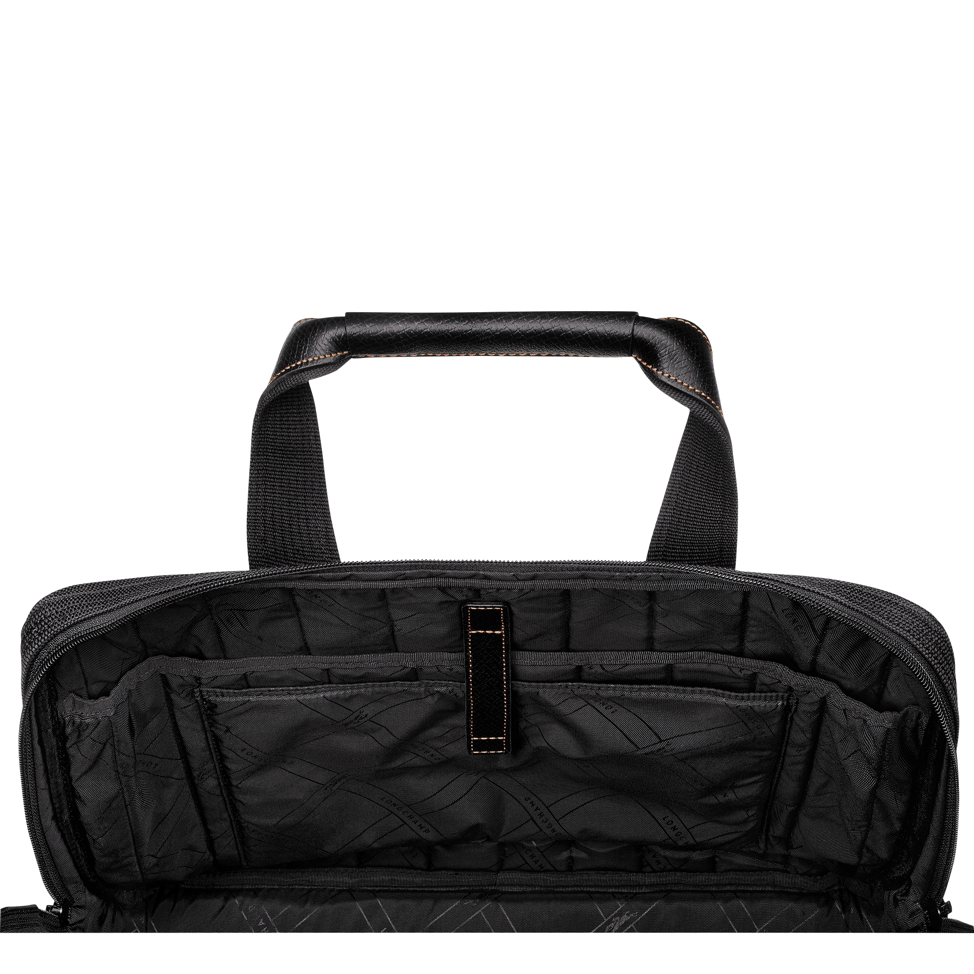 Boxford L Briefcase Black - Recycled canvas | Longchamp US Boxford L Briefcase Black - Recycled canvas | Longchamp US
