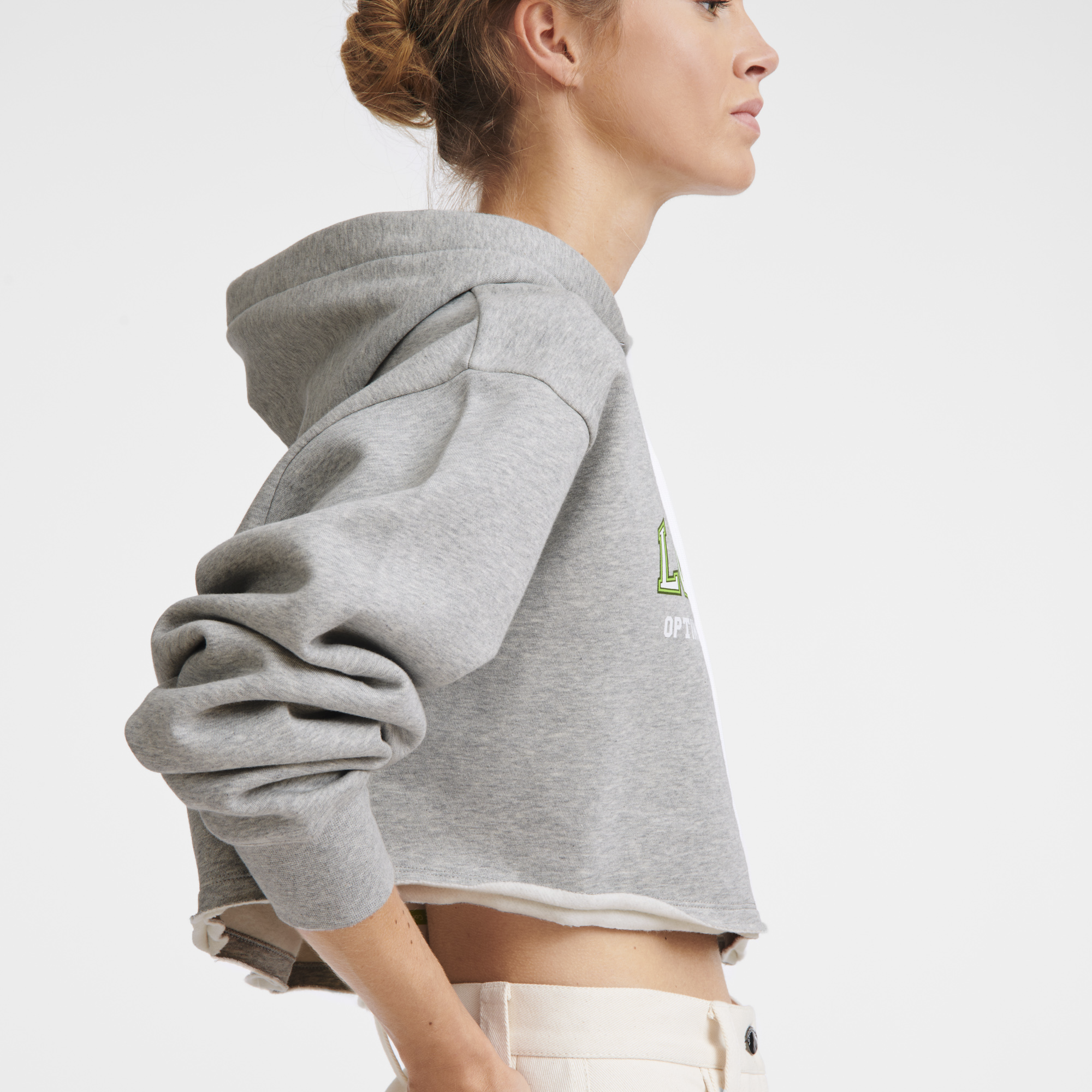 null Hoodie, Grau