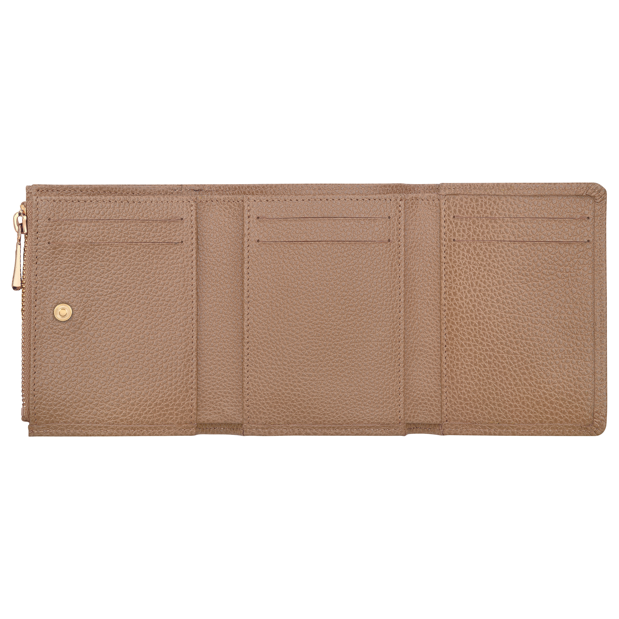 Compact wallet, Biscuit - View 3 of
3 - zoom in Le Foulonné Compact wallet, Biscuit