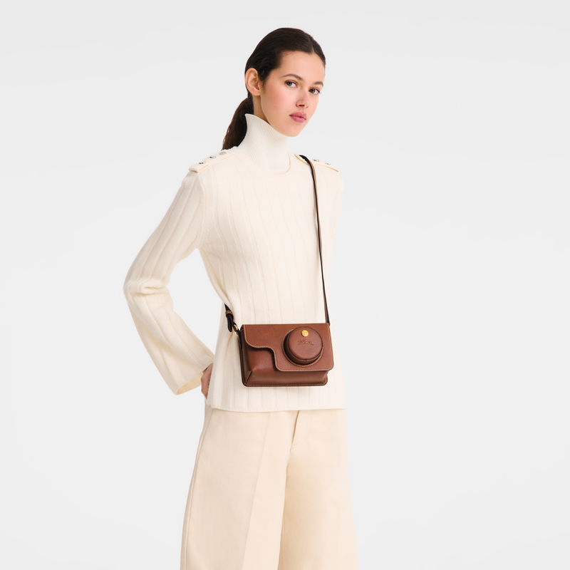 Épure XS Camera bag Brown - Leather | Longchamp US
