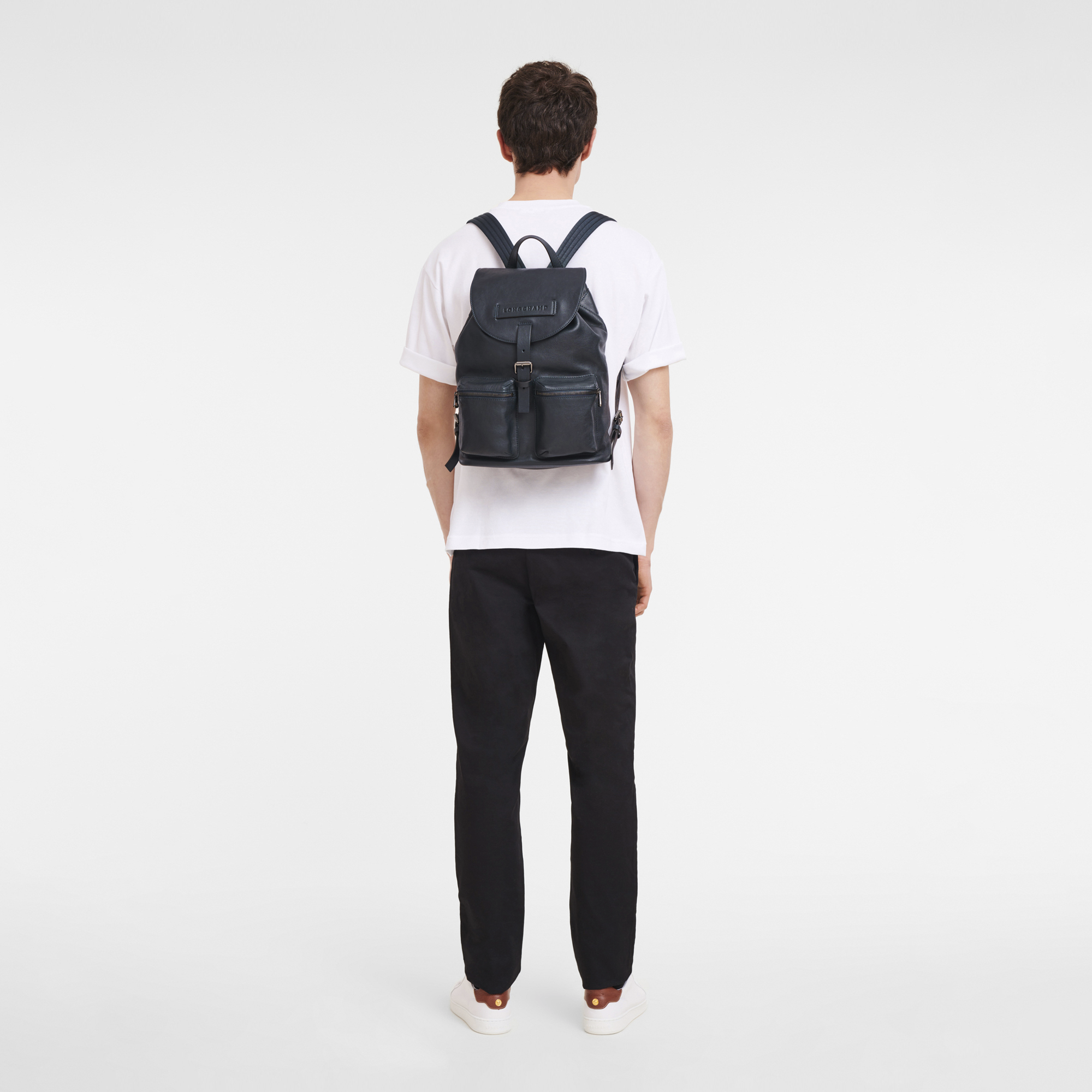 Backpack M Longchamp 3D Midnight blue 