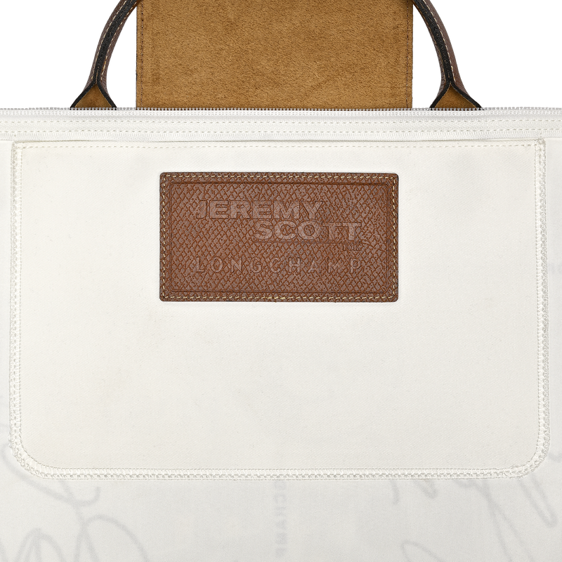 S Travel bag Longchamp X Jeremy Scott , Brown - Canvas  - View 4 of  4