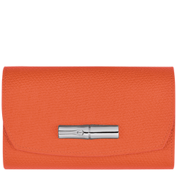 Le Roseau Wallet , Orange - Leather