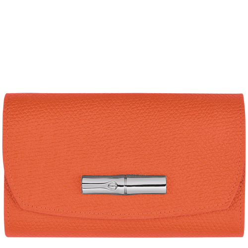 Brieftasche im Kompaktformat Roseau , Leder - Orange - Ansicht 1 von 3