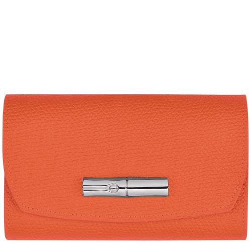 Brieftasche im Kompaktformat Roseau , Leder - Orange - Ansicht 1 von 3