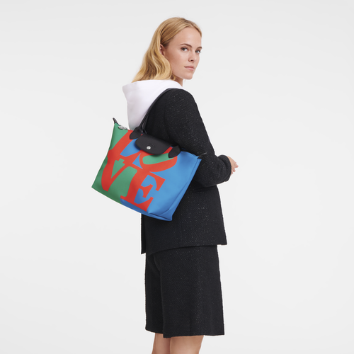 Longchamp x Robert Indiana M Tote bag , Red - Canvas - View 2 of 6