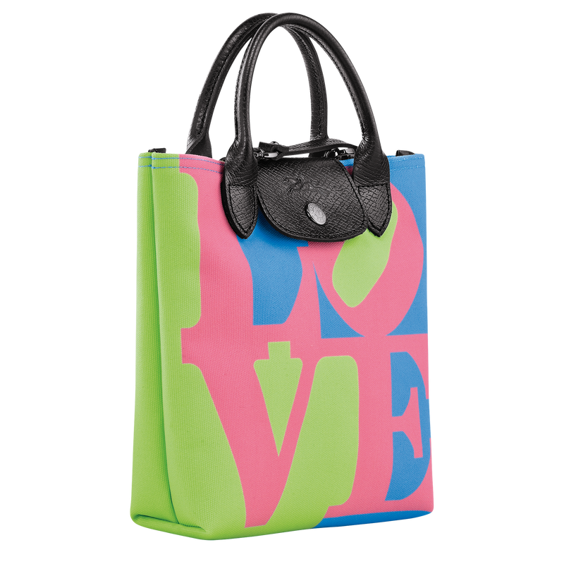 Longchamp x Robert Indiana XS Crossbody bag , Pink - Canvas  - View 3 of  5