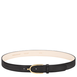 Ladies' belt , Black - Leather