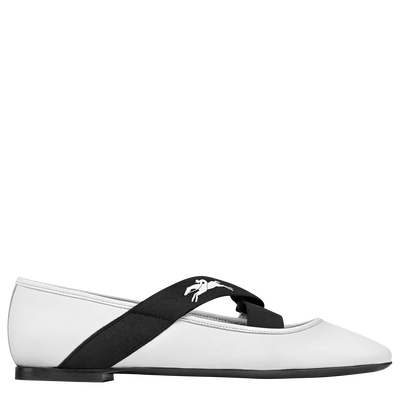 Ballerines Energy , Cuir - Blanc