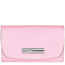 Roseau Wallet , Pink - Leather