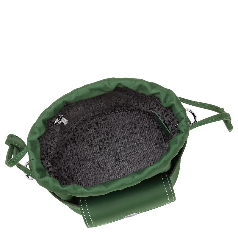 Le Pliage Xtra XS Bucket bag , British Green - Leather  - View 5 of 6