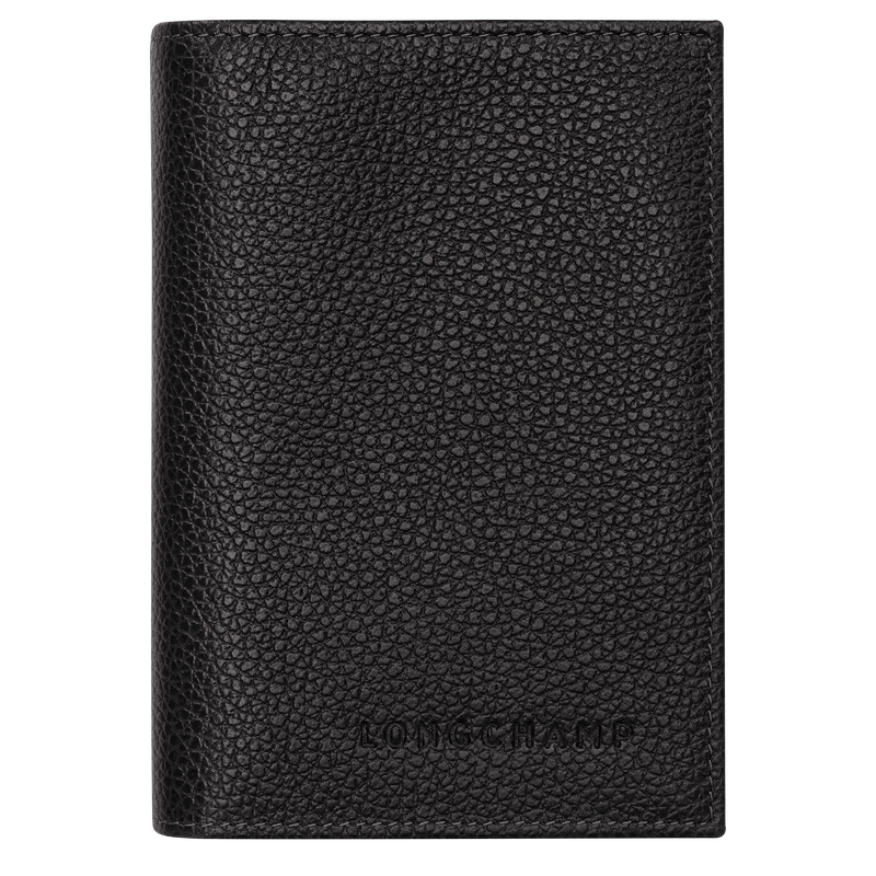 Le Foulonn&eacute; Funda para pasaportes , Cuero - Negro  - Vista 1 de 4