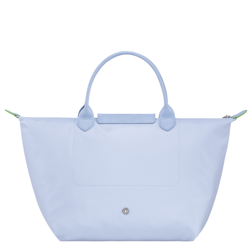 Le Pliage Green M Handbag , Sky Blue - Recycled canvas - View 4 of  6