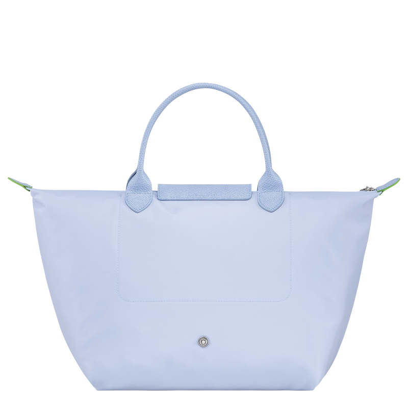 Le Pliage Green M Handbag , Sky Blue - Recycled canvas  - View 4 of 6