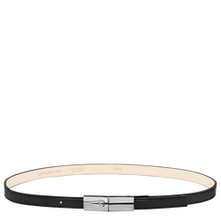 Le Roseau Ladies' belt , Black - Leather