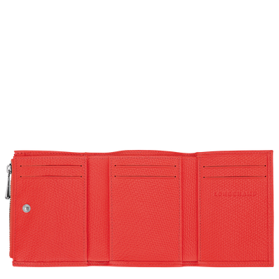 Le Roseau Compact wallet, Vermilion