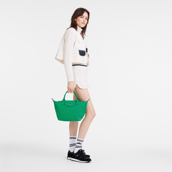 Le Pliage Xtra S Handbag , Green - Leather