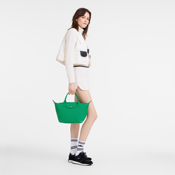 Le Pliage Xtra Bolso con asa superior S , Cuero - Verde