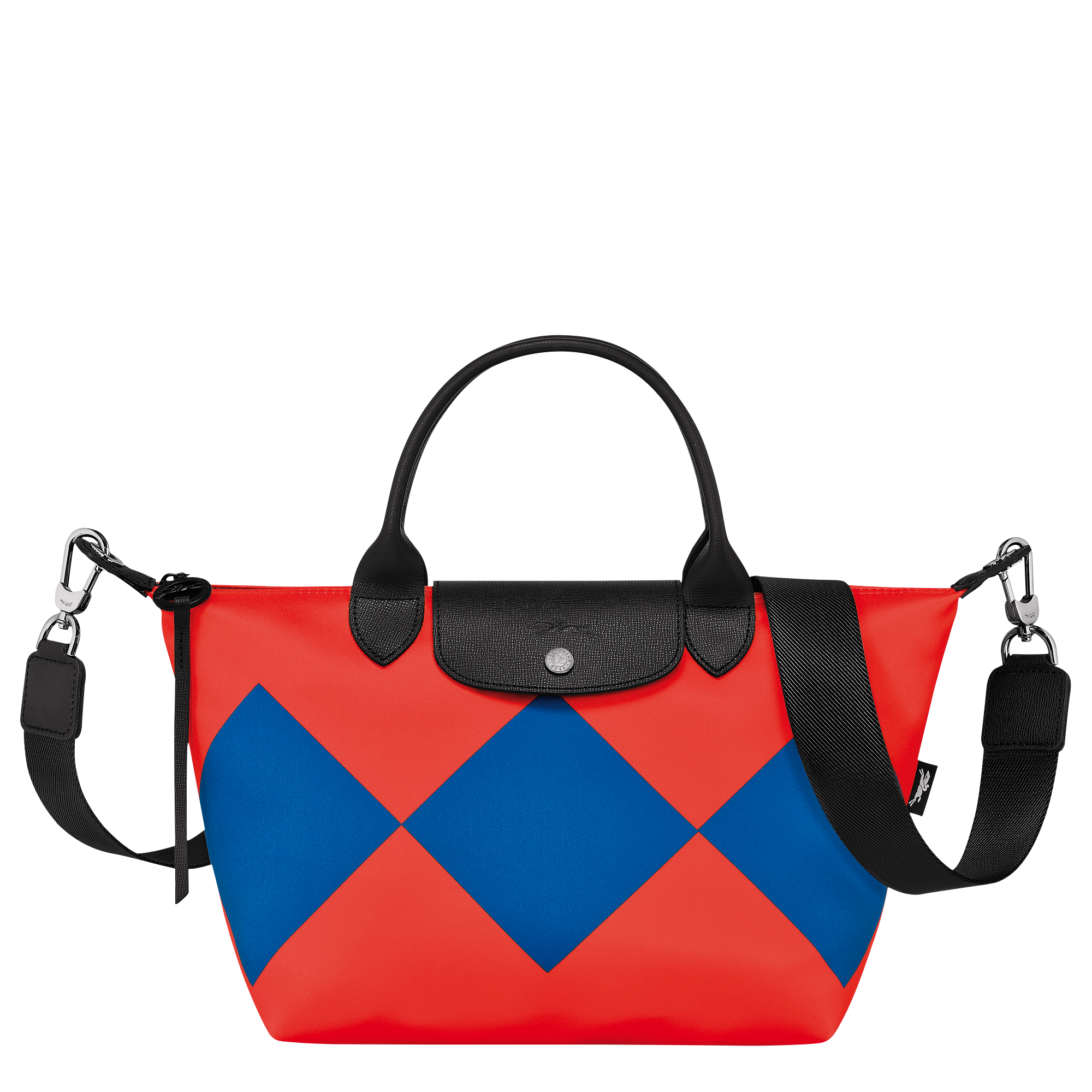 Le Pliage Collection Handtasche S, Rot/Kobaltblau